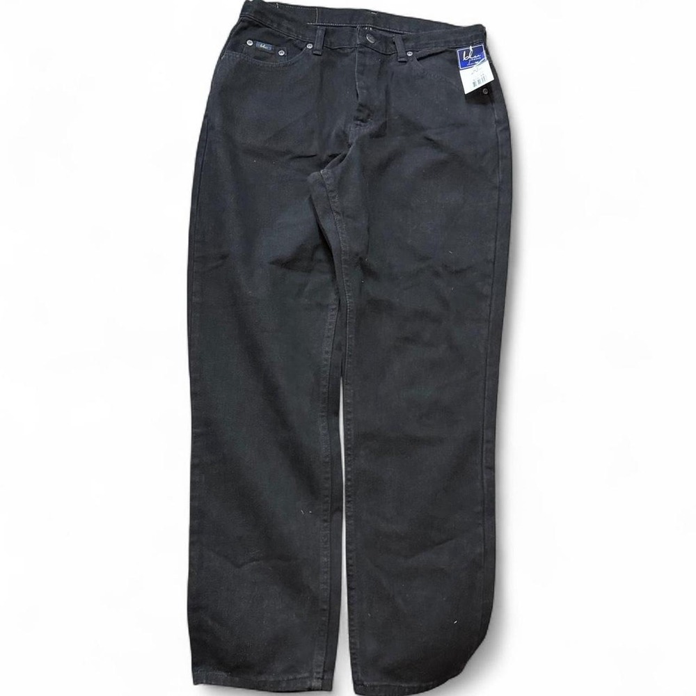 Vintage 90s Deadstock Blu By Lee Black Easy Fit Jeans, Women's Size 14